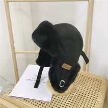 선빛 로스트 귀달이 니트 모자 따뜻한 털 방한 벙거지 귀마개 골프