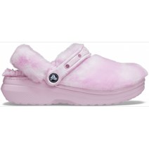 Crocs 크록스 일본 클래식 퍼슈어 털 겨울 슬리퍼 발레리나핑크