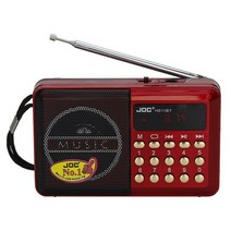 주방 라디오 빈티지 진공관 옛날 레트로 AM joc h011bt senior mini, 빨간색