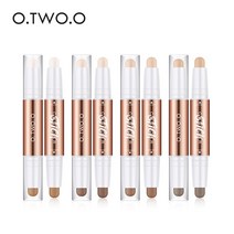 O.TWO.O 8pcs 컨투어 스틱 형광펜 펜 방수 오래 지속되는 하이라이트 컨실러 브론저 섀도우 펜슬 메이크업 For Face, 8개, 하나