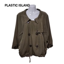 플라스틱 아일랜드 기본로고 데일리 쉬폰 자켓 55-66