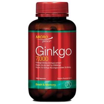 NZ 직구 마이크로제닉스 레드캡 징코 Ginkgo Biloba 7000 은행나무 추출물 100cap 1팩, 수량, 상세참조