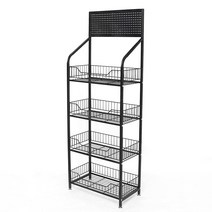 철제 편의점 과자 진열대 선반 랙 스낵바 가게 미니, 상세이페이지 참고, 흰색  60x28x170