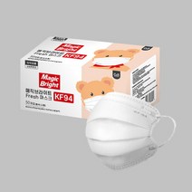 매직브라이트 프레쉬 마스크 KF94 화이트 소형 50매, 화이트 소형 (50매)
