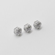 2-3-005 실버 펜던트 통과형 빗살 옴자 항아리12x11mm