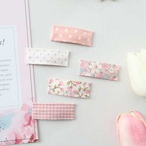 코튼아이 코튼캔디핑크 똑딱핀 세트 아기머리핀