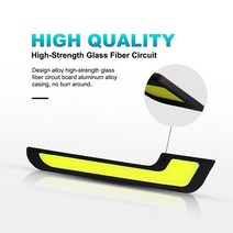 NLpearl 1 쌍 COB DRL LED 주간 러닝 라이트 자동차 오프로드 SUV 외부 운전 안개 램프 조명 어셈블리, 01 1pair white
