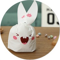 땡쓰몰 할로윈 포장용품, 1매, 07.토끼봉투 M/01.앞니토끼