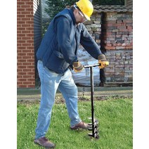 땅파기 T자형 핸들 원예 굴착기 수동 구굴기 드릴날 나선형 스크류 농기구, 1개