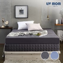 리브맘 세븐존 데일리 매트리스(11cm)퀸 차콜 블루