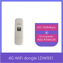 라우터 모뎀 유무선공유기 ldw931 4g 3g usb wifi fdd lte 4g wifi lte usb 4g modem pocket pk huawei e8372, 미국 버전 ldw931