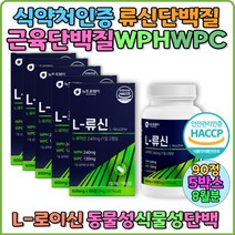 류신 단백질 보충제 식약처인증 노인 분말 추천 50대 60대 근육유지 BCAA WPC 해썹 아미노산 근육 뉴신 단백질 분말 여자 완두단백 류신단백질 식물성단백 동물성단백 보충제, 1pack, 5박스 * 8개월분