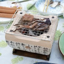 1인화로 소불고기 황동 구리 석쇠 유기 옥돌 옛날 솥뚜껑 세라믹 연기 기름안튀는 고기 불판 일본식 바베큐 그릴 수출 바베큐 숯로 차 밥솥 가정용 그릴 야외 꼬치 용광로 작은, 151512cm