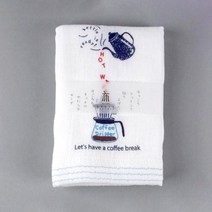 KONTEX 2겹 가제 세수타올 (카페타임), 단품