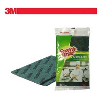 쓰리엠 오래가는 주방 초록색수세미2p 업소 청소업체 강력수세미 까칠한수세미 오래쓰는수세미