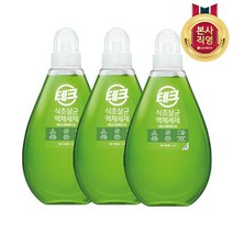 LG 생활건강 테크 식초살균 세탁세제 용기 2.4L 연꽃 X 3개, 1세트