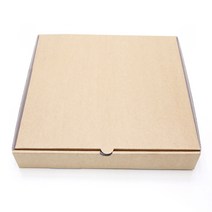 다포장 피자박스 9인치 사각 무지 크라프트 피자포장, 100장