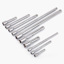 복스 변환 아답터 연결대 복스대 1/2 3/8 1/4인치, 3/8인치, (4) 250mm