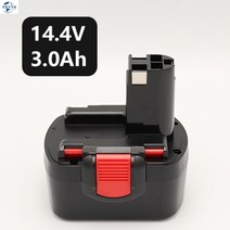 YGYYK 보쉬 충전기 전동드릴 배터리 GSR7.2 GSR9.6 12V 14.4V 충전드릴, 14.4v 3.0Ah(3000밀리암페어아워)개