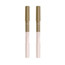 Bourjois 부르주아 브로우 듀오 스컬프트 아이브로우 펜슬 앤 하이라이터 1.95g 색상선택 x 2개, 23 Brun, 23 Brun
