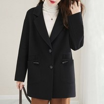 넷투넷코리아 여성 아우터 자켓 정장 루즈핏 오버핏 긴팔 롱 미디
