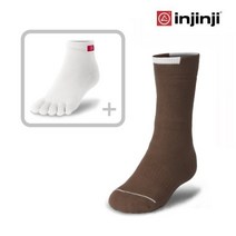인진지 뉴 트레일러퍼포먼스 세트 (트레일러+라이너세트) 발가락양말 스포츠양말, 브라운, M