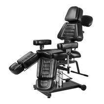 문신 뷰티 전문 전동 의자 타투샵 반영구 베드 미용 전문용, 블랙 유압 업그레이드 모델 + 공식 표준