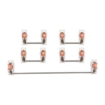 기계식 키보드 위성 샤프트 그레이 + 핑크 6.25U 2U 플레이트 나사 스태빌라이저, 4+1