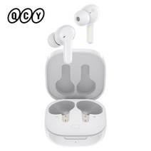 [$20-$2 Promo Code:AEKR2H]QCY-T13 블루투스 헤드폰 V5.1 무선 TWS 이어폰 터치 컨트롤 이어버드 4 마이크 ENC HD 통화 헤드셋 맞춤형 앱, 10. T13 White with Pen