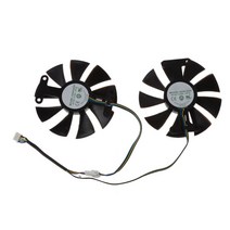 2PC 85mm GA91S2H 4P YZOTAC GTX 1060 GTX950 GTX 1050TI 12V 0.35A 용 냉각 팬, 검은 색
