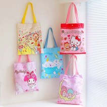 산리오 에코백 산리오보조가방 산리오실내화주머니 33cm*38cm 키티에코백 마이멜로디에코백 시나모롤에코백 폼폼푸린에코백 쿠로미에코백 포차코에코백 한교돈에코백 산리오캐릭터가방