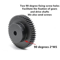 기어랙1.5M 80T 고주파 블랙 스퍼 기어 피니언 톱니 폭 15mm 랙 보어 cnc, 01 80 Teeth_02 12mm