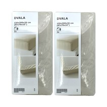 이케아 매트리스커버 드발라 120x200cm 베이지 2개