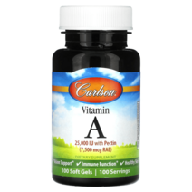 Carlson 비타민A 7 500mcg RAE(2 5000IU) 소프트젤 100정, 120개, 15000IUP Almitate