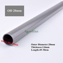 벨류하우스 논 물꼬조절기 2 개 OD 20 110mm 수족관 물고기 탱크 PVC 홈 가든 DIY 선반 튜브 관개 시스템 급수 피팅 49 50cm, 1.2pcs - Outer dia 20mm