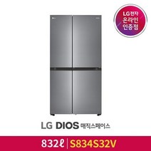 LG전자 LG DIOS 매직스페이스 양문형 냉장고 S834S32V