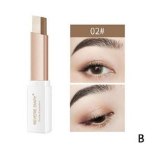 2 In 1 더블 컬러 글리터 섀도우 스틱 방수 그라데이션 스테레오 섀도우 팔레트 바이 컬러 쉬머 뷰티 메이크업 도구, 02, 1개