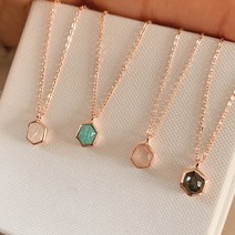 (silver 925) 문스톤 아마조나이트 레브라도라이트 원석 은목걸이