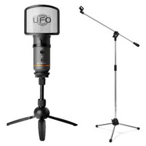 인프라소닉 UFO Mini 컴퓨터 노트북연결 녹음용 USB 마이크 MS-310T 스탠드, 본품