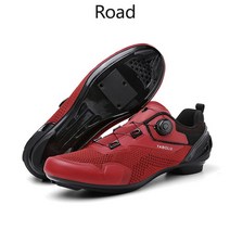 클릿 클릭 자전거화 슈즈 여름 Mtb 사이클링 스니커즈 플랫 페달 자전거 신발 클리트 슈즈 남성용 스피, 12 47, 06 road red