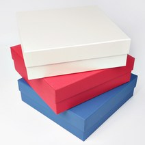 하드케이스 상하분리형 상자 (선물상자) 큰박스 큰선물상자 싸바리 큰선물박스, 1개, 3호-140 x 140 x 60mm(레드)