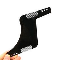 남성 수염모양 페이스라인 대칭 가이드 빗 턱수엽 브러시 남성용 구레나룻 손질 정리 뷰티 기르기 콧수염
