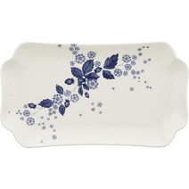 웨지우드Wedgwood 딸기블룸 인디고 피쉬 디쉬 25.5 cmx14. 5 cm병행 수입품 40000818