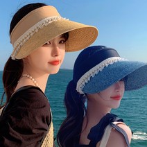 여름 썬캡 모자 자외선차단 햇빛가리개 왕골 접이 돌돌이 창모자