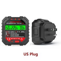 전압계 HT107 소켓 테스터 전압 검출기 90-250V 자동 전기 회로 극성 차단기 파인더, 01 US Plug