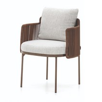 라틴의자 펜션 공원 옥외용벤치 철망 6인용야외테이블 등평형테이블야외용 야외 테이블과 등나무 베란다 조합 정원 별장 호텔 식당 유자나무 식탁 노천 민박 가구, 싱글 의자(1.5mm 알루미늄 합금   고밀도 스펀지), 규격 없음