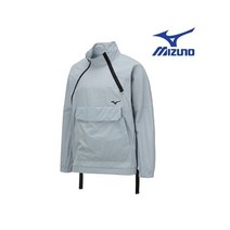 미즈노 mizuno 정품 22SS 32YE208205 남여공용 뎁스 아노락 DEPTH LINE ANORAK 그레이 아노락맨투맨 바람막이자켓