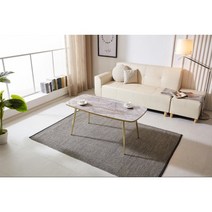 소파테이블 마블, 화이트펄 상판, 골드다리52cm