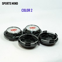 휠캡 4개/몫 68MM 자동차 휠 센터 허브 모자 VOSSEN 정밀 시리즈 엠 블 럼 로고 크롬/블랙 스타일링 액세서, 02 COLOR 2