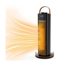 Grelife 1500W 스페이스 히터 조절 가능한 온도 조절기 45 7cm(18인치) PTC 고속 가열 세라믹 히터 넓은 진동 침실 사무실용 과열 및 팁 오버 스위치 보호